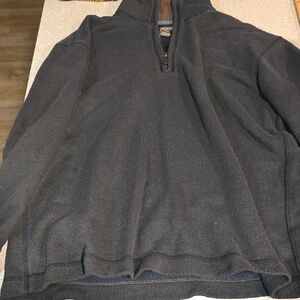Men's Charcoal Zip-Up Sweater